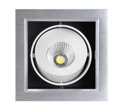 Светильник светодиодный встраиваемый PSP-S 111 9Вт 4000К серый карданный  1038111  Jazzway