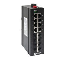 Промышленный неуправляемый коммутатор U-8GX/SFP-8GT, 8 портов 1000Base-X SFP, 8 портов 10/100/1000Base-T(X) RJ45, монтаж на динрейку TSX TSX-U-8GX/SF