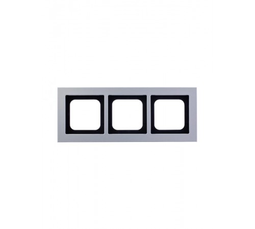Рамка 3-постовая, Axcent, металл, титан  2CKA001754A4700  ABB