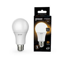 Лампа светодиодная LED 12Вт E27 220В 2700К A60 шар  102502112  Gauss