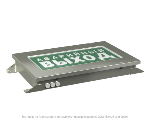 Световой указатель аварийного освещения светодиодный BS-CRUISER-10-S1-ELON 7,8Вт IP66 централизоваееый встраиваемый  a17016  Белый свет