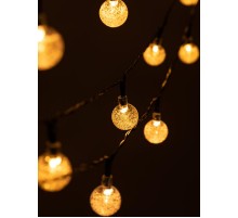 Садовая гирлянда  ERASF23-20 Атмосфера на солнечной батарее 7,8 м (длина рабочей части 5,8 метров) 2 режима 30 LED  Б0062369  ЭРА