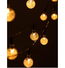 Садовая гирлянда  ERASF23-20 Атмосфера на солнечной батарее 7,8 м (длина рабочей части 5,8 метров) 2 режима 30 LED  Б0062369  ЭРА