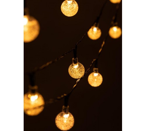 Садовая гирлянда  ERASF23-20 Атмосфера на солнечной батарее 7,8 м (длина рабочей части 5,8 метров) 2 режима 30 LED  Б0062369  ЭРА