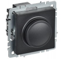 BRITE Светорегулятор поворотно-нажимной 600Вт СС10-1-0-БрЧ черный   BR-D20-0600-K02  IEK