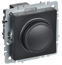 BRITE Светорегулятор поворотно-нажимной 600Вт СС10-1-0-БрЧ черный   BR-D20-0600-K02  IEK
