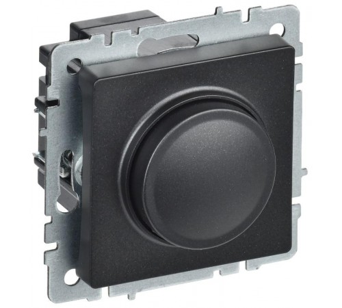 BRITE Светорегулятор поворотно-нажимной 600Вт СС10-1-0-БрЧ черный   BR-D20-0600-K02  IEK