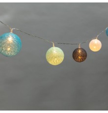 Тайские фонарики "Северное сияние" 3,5 м, прозрачный ПВХ, 20 LED, теплый белый, питание 2 х АА (батарейки не в комплекте)  303-086  NEON-NIGHT