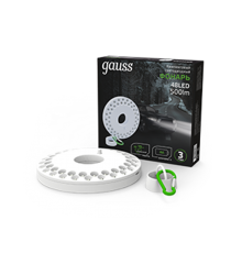 Фонарь кемпинговый GFL004 48LED 500lm 3xAA белый магнит и карабин LED 1/12/72  GF004  Gauss