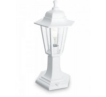 Светильник садово-парковый НТУ 06-60-001 60W 230V E27 400*180мм белый, на постамент, 6-ти гранник  32274  FERON