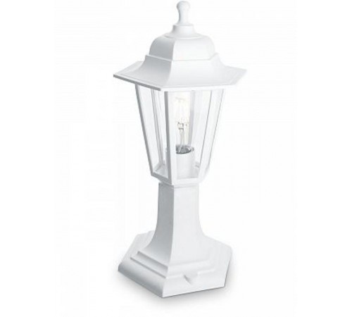 Светильник садово-парковый НТУ 06-60-001 60W 230V E27 400*180мм белый, на постамент, 6-ти гранник  32274  FERON