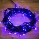 Гирлянда "Твинкл Лайт" 10 м,  черный ПВХ, 100 диодов, цвет синий  303-133  NEON-NIGHT