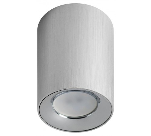 Светильник трековый OL1 GU10 SL/CH накладной, GU10, D80*100мм, серебро/ хром  Б0041504  ЭРА