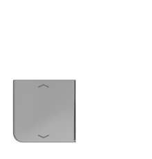 клавиша с символом для 3 и 4-клавишного пульта KNX, серая, для серии CD ( нижняя левая; верхняя правая  и нижняя левая)  CD404TSAPGR23  Jung