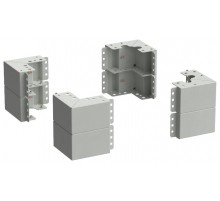 ITK LINEA S Уголок цоколя h=200мм сер. (8шт/компл)  LS-BC35-B0-02  ITK