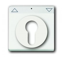 Накладка для механизма 2712/2713 USL, 2722/2723 USL, 2733 USL, поле для надписи, Future/Axcent/Carat/Династия, белый бархат  2CKA001710A3925  ABB