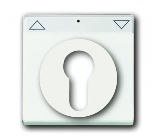 Накладка для механизма 2712/2713 USL, 2722/2723 USL, 2733 USL, поле для надписи, Future/Axcent/Carat/Династия, белый бархат  2CKA001710A3925  ABB