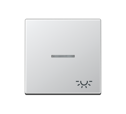 клавиша с символом "свет" с линзой, алюминий  A590KO5LAL  Jung