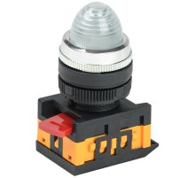 Лампа AL-22 сигнальная d22мм прозрач. неон/240В цилиндр   BLS20-AL-K08  GENERICA