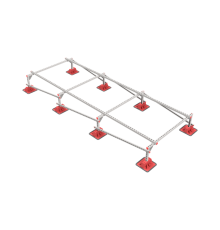 Опорная конструкция для установки оборудования TECHNORAPTOR LIGHTFOOT 1500х4000 тип 1  KM-TR-LTF-SSEI-1500-4000-1  КМ - профиль