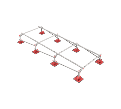 Опорная конструкция для установки оборудования TECHNORAPTOR LIGHTFOOT 1500х4000 тип 1  KM-TR-LTF-SSEI-1500-4000-1  КМ - профиль