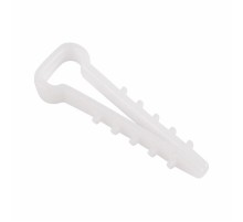 Дюбель-хомут нейлоновый прямоугольный 6-12 мм, белый, упаковка 100 шт.  07-4612  REXANT