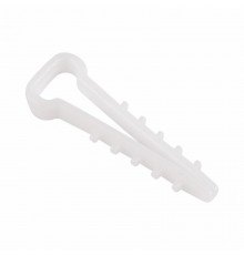 Дюбель-хомут нейлоновый прямоугольный 6-12 мм, белый, упаковка 100 шт.  07-4612  REXANT