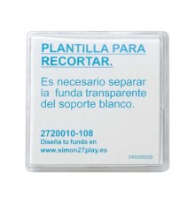 Simon 27 Клавиша декоративная сменная для выключателя (широкий модуль), S27 Play, прозрачный  2720010-108  Simon