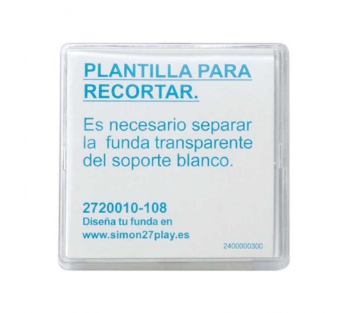 Simon 27 Клавиша декоративная сменная для выключателя (широкий модуль), S27 Play, прозрачный  2720010-108  Simon