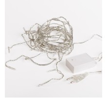 Гирлянда светодиодная Бахрома 3х0,8 м, 200 LED, цвет теплый белый, прозрачный ПВХ  255-066  NEON-NIGHT