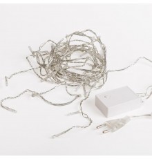 Гирлянда светодиодная Бахрома 3х0,8 м, 200 LED, цвет теплый белый, прозрачный ПВХ  255-066  NEON-NIGHT