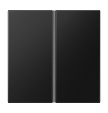 Набор накладок 2 группы для модулей F40; термопласт; черный матовый LS402TSASWM Jung