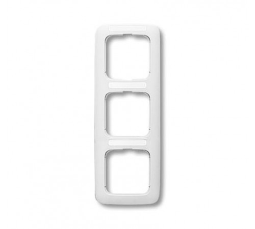 Рамка 3-постовая, вертикальная, с полем для надписи, серия Reflex SI, цвет альпийский белый  1754-0-3724   2CKA001754A3724  ABB