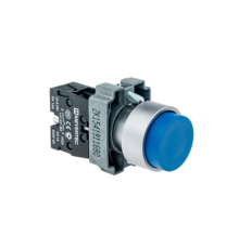 Кнопка выступающая, синяя 1NO, мет. MTB2-BLZ116  58158  ОВЕН
