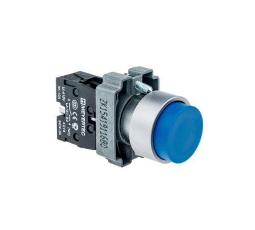Кнопка выступающая, синяя 1NO, мет. MTB2-BLZ116  58158  ОВЕН