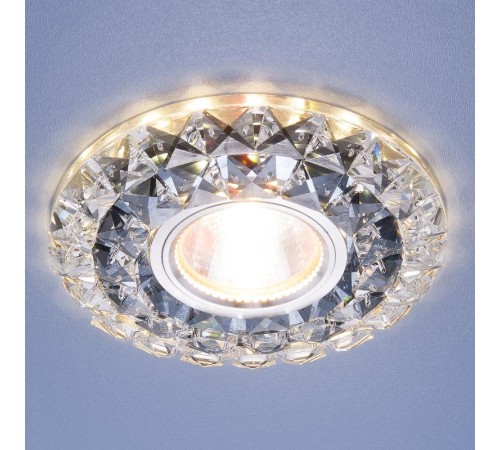 Светильник точечный встраиваемый 2170 MR16 SBK/CL дымчатый/прозрачный  a033833  Elektrostandard