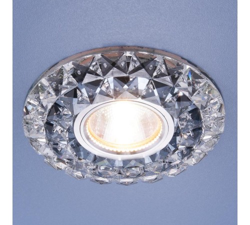 Светильник точечный встраиваемый 2170 MR16 SBK/CL дымчатый/прозрачный  a033833  Elektrostandard