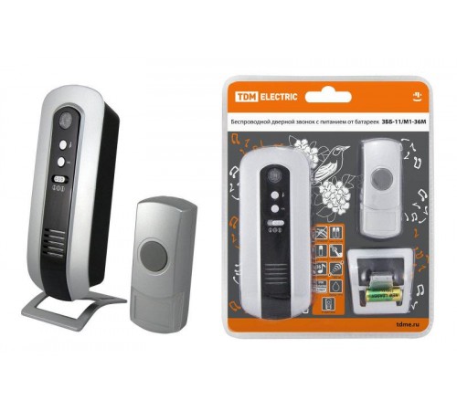 Звонок ЗББ-11/М1-36М (беспр., бат., мн.код.)   SQ1901-0004  TDM