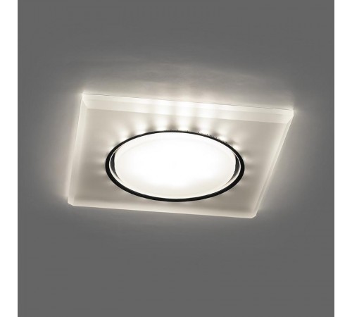 Светильник потолочный встраиваемый под лампу GX53 CD5022 20LED*2835 SMD 4000K, 15W GX53, без лампы, белый матовый квадрат  32661  FERON