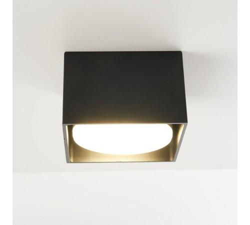 Светильник потолочный под лампу макс 12W, 230V, GX53, черный, HL360  41993  FERON