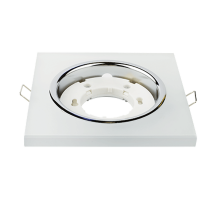 Светильник встраиваемый GX53R-glass SMT под лампу GX53 КВАДРАТ СТЕКЛО 230B матовый  4690612014111  IN HOME