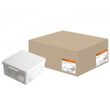 Коробка распределительная о/п 100х100х55мм, крышка, IP54, 8вх. инд. штрихкод  SQ1401-0513  TDM