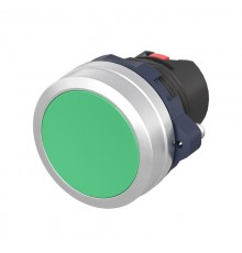 Головка кнопки плоская без фиксации, зеленая, алюминий  M22P-FMGA  DKC