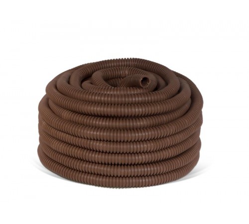 ЭРА Труба гофрированная ПВХ (дуб) d 16мм с зонд. легкая 25м  Б0043214  ЭРА