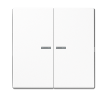 Клавиша для KNX кнопки, 2 группы, с окошком и символами"стрелки"; дюропласт; белый LS102KO5WW Jung