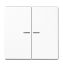 Клавиша для KNX кнопки, 2 группы, с окошком и символами"стрелки"; дюропласт; белый LS102KO5WW Jung