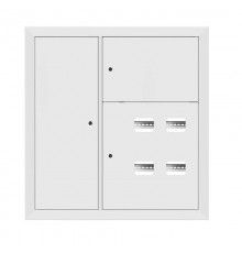 Щит этажный 4 кв. RAL9003 со слаботочным отсеком слева (1000х950х150)  mb29-v-4z-ral9003  EKF