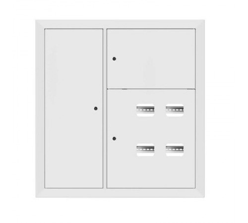 Щит этажный 4 кв. RAL9003 со слаботочным отсеком слева (1000х950х150)  mb29-v-4z-ral9003  EKF