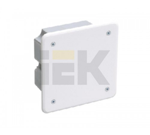 Коробка распределительная с/у 92x92x45 КМ41001 с саморезами, с крышкой  UKT11-092-092-040  IEK