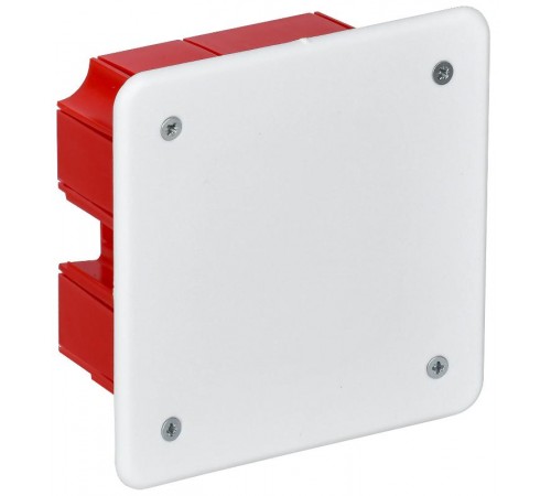 Коробка распределительная с/у 92x92x45 КМ41001 с саморезами, с крышкой  UKT11-092-092-040  IEK